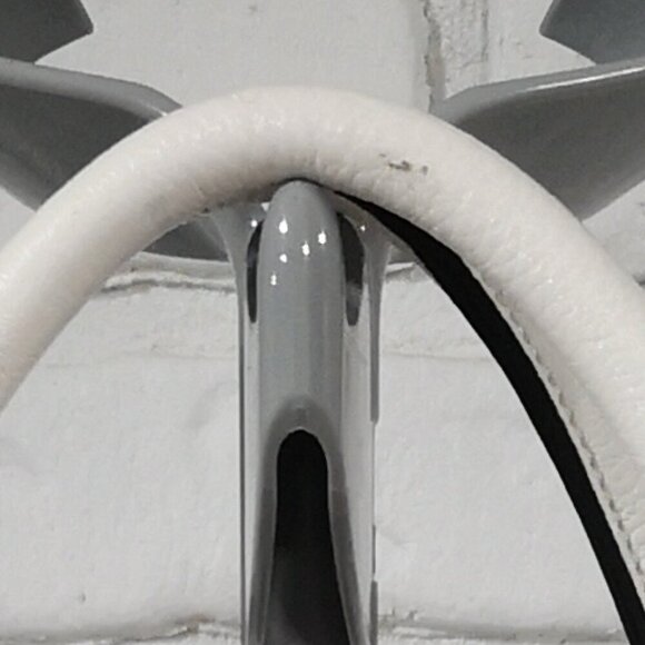 Hush Puppies Ladies Bronze & White Lined Faux Leather Eyelet Pattern Handbag - Picture 14 of 15